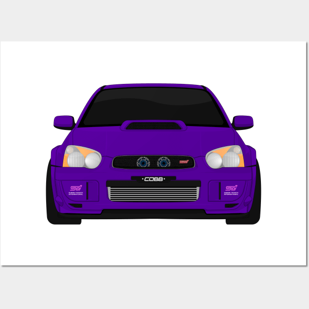 IMPREZA PURPLE Wall Art by VENZ0LIC